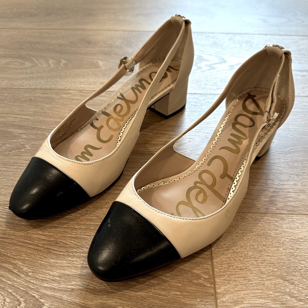 Sam Edelman Leah Cap Toe Sling Chanel-esque) Heels